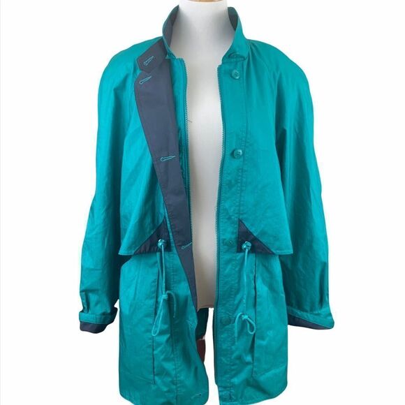 Forecaster of Boston teal long line windbreaker - Picture 2 of 9